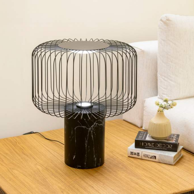 Abajur Buri Preto