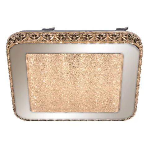 Plafon Metal+Cristal Branco