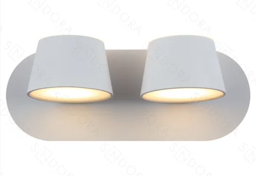 LED 3000K 28W ARANDELA METAL+ACRILICO BIVOLT BRANCO