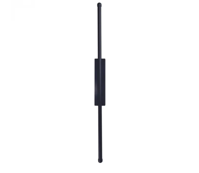 LED ARANDELA METAL+SILICONE BIVOLT 8W 60cm PRETO