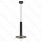 Pendente Branco / Preto Metal+Vidro Bivolt 200*h300