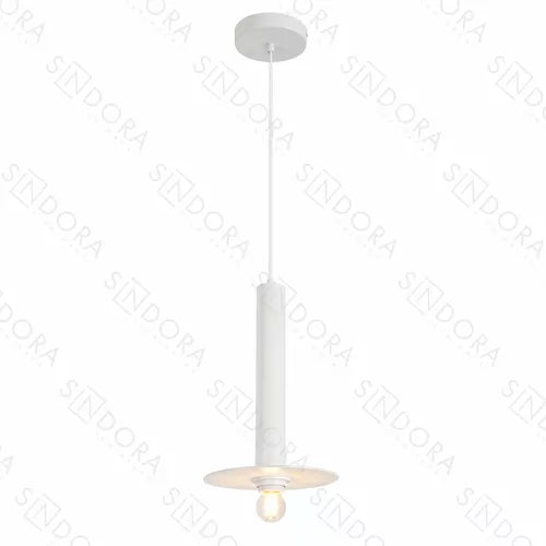 Pendente Branco / Preto Metal+Vidro Bivolt 200*h300