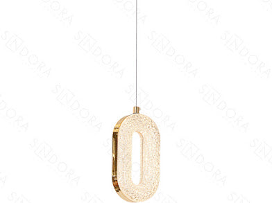 Luminária LED Embutir Φ9×18×4CM 8W 600LM 3000K Bivolt – Metal Dourado e Plástico