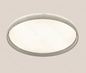 PLAFON LED 60W 40CM CINZA METAL+ACRILICO
