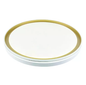 PLAFON LED 60W 40CM BRANCO+DOURADO METAL+ACRILICO