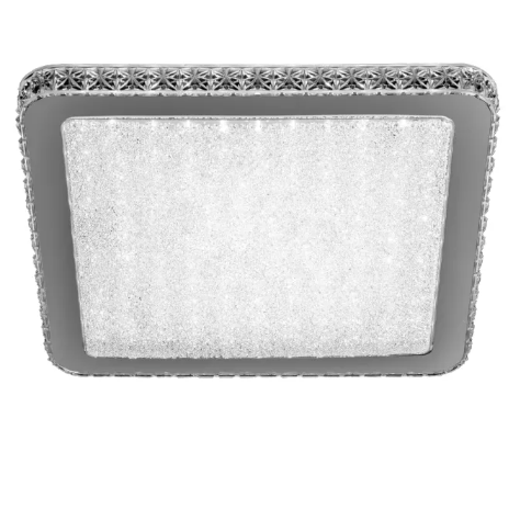 Plafon Metal+Cristal Branco