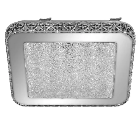 Plafon Metal+Cristal Branco