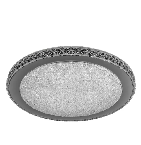 Plafon Metal+Cristal Branco Bivolt