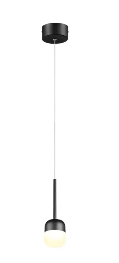 Pendente LED 3000K 6W 100*100*H1500MM Metal+Acrilico Bivolt