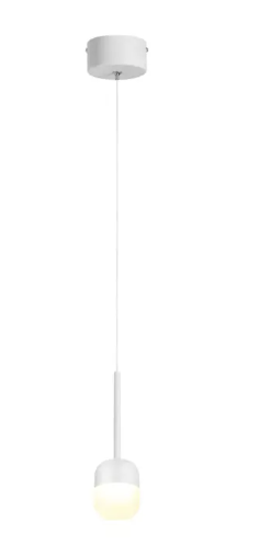 Pendente LED 3000K 6W 100*100*H1500MM Metal+Acrilico Bivolt