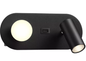 Arandela Preto 200*90*H88mm LED 3000K 5W Metal+Acrilico Bivolt