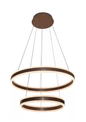 Pendente Marrom LED 126W 3000K 40*60*80CM Metal+Acrilico Bivolt