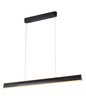 LED 3000K 60W Pendente Metal+Acrilico Bivolt PRETO