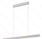 LED 3000K 60W Pendente Metal+Acrilico Bivolt branco
