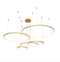 PENDENTE 40+60+80+100+120cm LED 3000K Aluminio+Silicone Bivolt