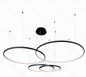 LED 3000K 174W Pendente Preto 40+60+80+100cm Aluminio+Silicone Bivolt