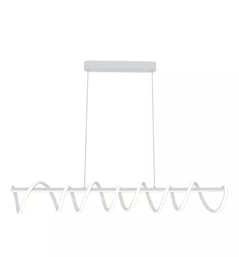 LED 3000K Pendente Aluminio+Silicone Bivolt Branco