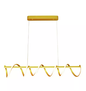 LED 3000K Pendente Aluminio+Silicone Bivolt DOURADO