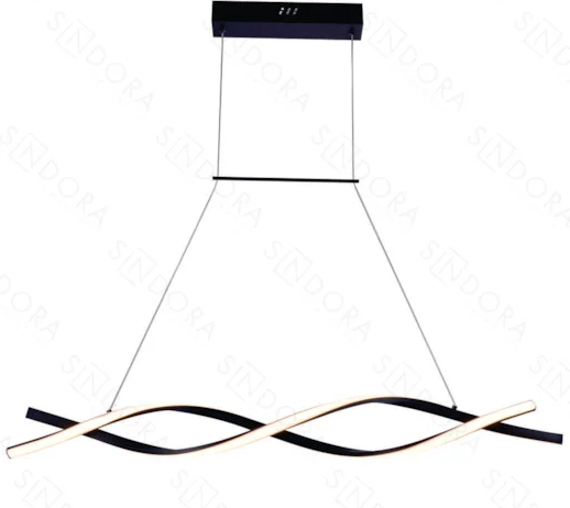 LED 3000K 40W Pendente Metal+Silicone Bivolt preto