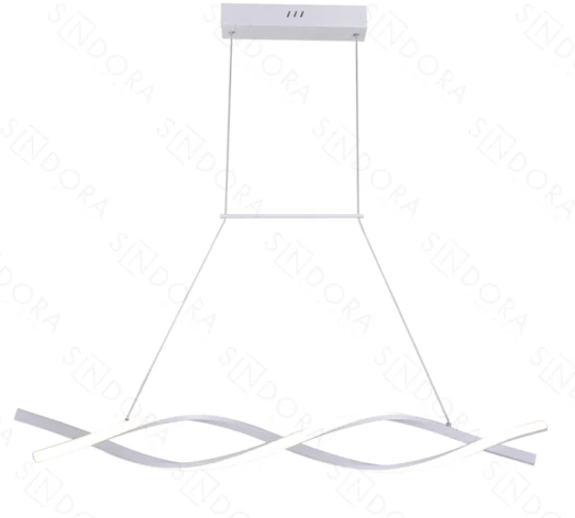 LED 3000K 40W Pendente Metal+Silicone Bivolt Branco