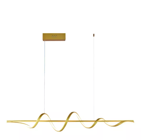 LED 3000K Pendente Aluminio+Silicone Bivolt dourado