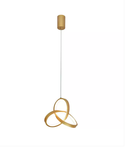 LED 3000K 20W Pendente Aluminio+Silicone Bivolt dourado