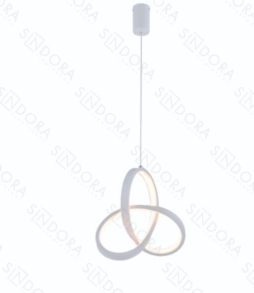 LED 3000K 20W Pendente Aluminio+Silicone Bivolt Branco