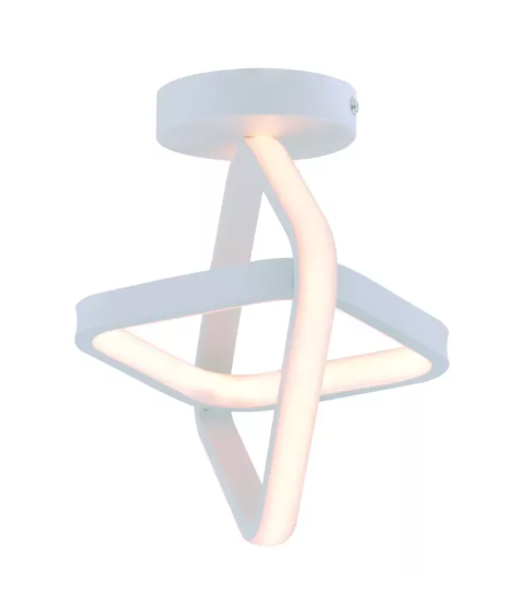 LED 3000K 24W Plafon Aluminio+Silicone Bivolt BRANCO