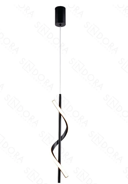 LED 3000K 10W Pendente Aluminio+Silicone Bivolt Preto