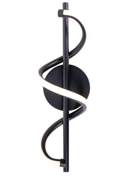 LED 3000K 13W Arandela Metal+Silicone Bivolt PRETO