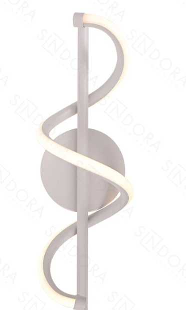 LED 3000K 13W Arandela Metal+Silicone Bivolt branco