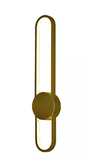 LED 3000K 26W ARANDELA ALUMINIO+SILICONE BIVOLT  dourado
