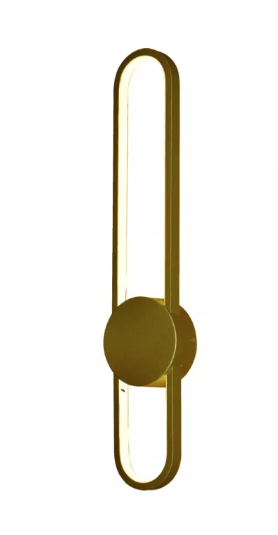 LED 3000K 26W ARANDELA ALUMINIO+SILICONE BIVOLT DOURADO