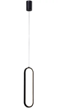 PENDENTE DOURADO LED 18W 3000K 40CM METAL+SILICONE BIVOLT PRETO