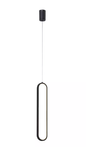 PENDENTE DOURADO LED 26W 3000K 60CM METAL+SILICONE BIVOLT