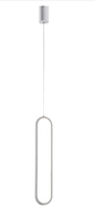 PENDENTE DOURADO ÇED 26W 3000K 60CM METAL+SILICONE BIVOLT BRANCO