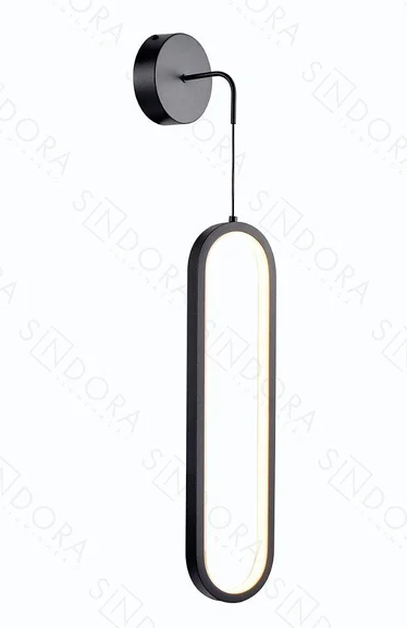 LED 3000K 18W ARANDELA ALUMINIO+SILICONE BIVOLT PRETO