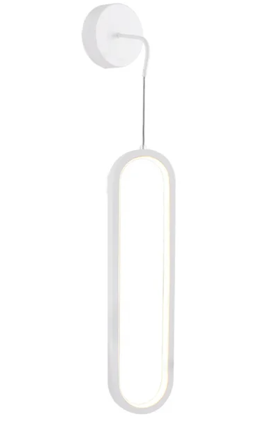 LED 3000K 18W ARANDELA ALUMINIO+SILICONE BIVOLT BRANCO