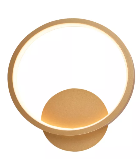 DOURADO LED 3000K 14W ARANDELA METAL+SILICONE 22*25M BIVOLT