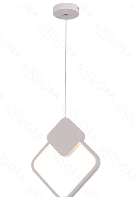 LED 3000K 14W PENDENTE METAL+SILICONE BIVOLT BRANCO