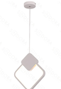LED 3000K 14W PENDENTE METAL+SILICONE BIVOLT BRANCO
