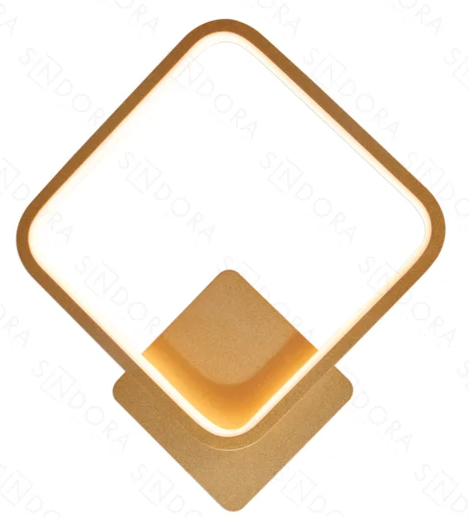 DOURADO LED 3000K 17W ARANDELA METAL+SILICONE 25*32CM BIVOLT
