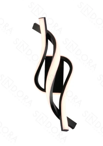 LED 3000K 19W ARANDELA ALUMINIO+SILICONE BIVOLT PRETO