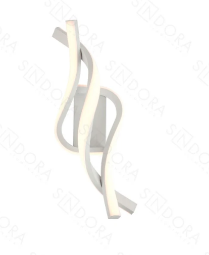 LED 3000K 19W ARANDELA ALUMINIO+SILICONE BIVOLT BRANCO