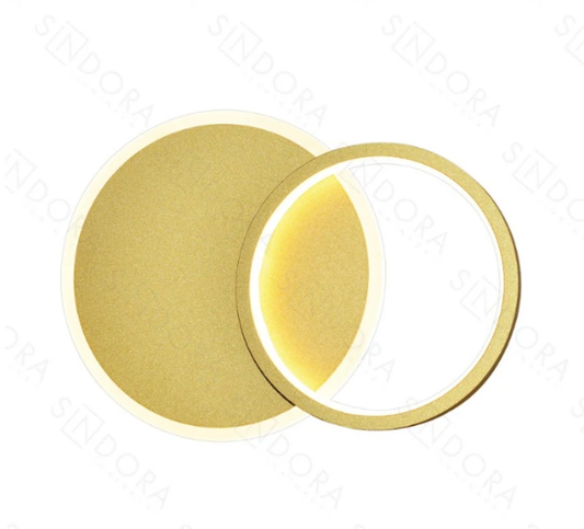 LED 3000K ARANDELA DOURADO ALUMINIO+SILICONE BIVOLT