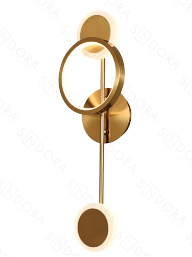 ARANDELA 160*500mm DOURADO LED 12W ALUMINIO E SILICONE BIVOLT