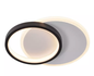 BRANCO+PRETO LED 3000K 20W ARANDELA METAL+SILICONE 24* 24 CM BIVOLT