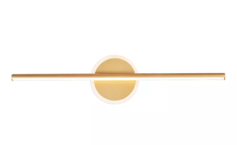 LED 3000K 18W ARANDELA METAL+SILICONE BIVOLT DOURADO