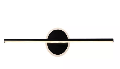 LED 3000K 18W ARANDELA METAL+SILICONE BIVOLT PRETO