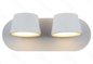 LED 3000K 28W ARANDELA METAL+ACRILICO BIVOLT BRANCO